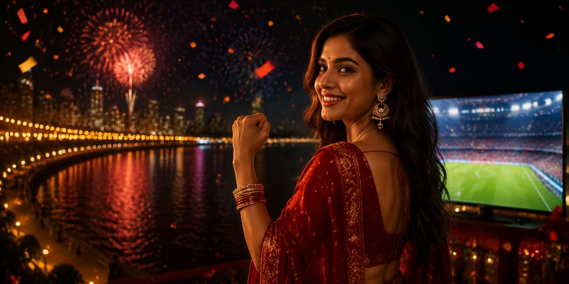 Sea view at Marine Drive with vibrant lottery excitement in Mumbai